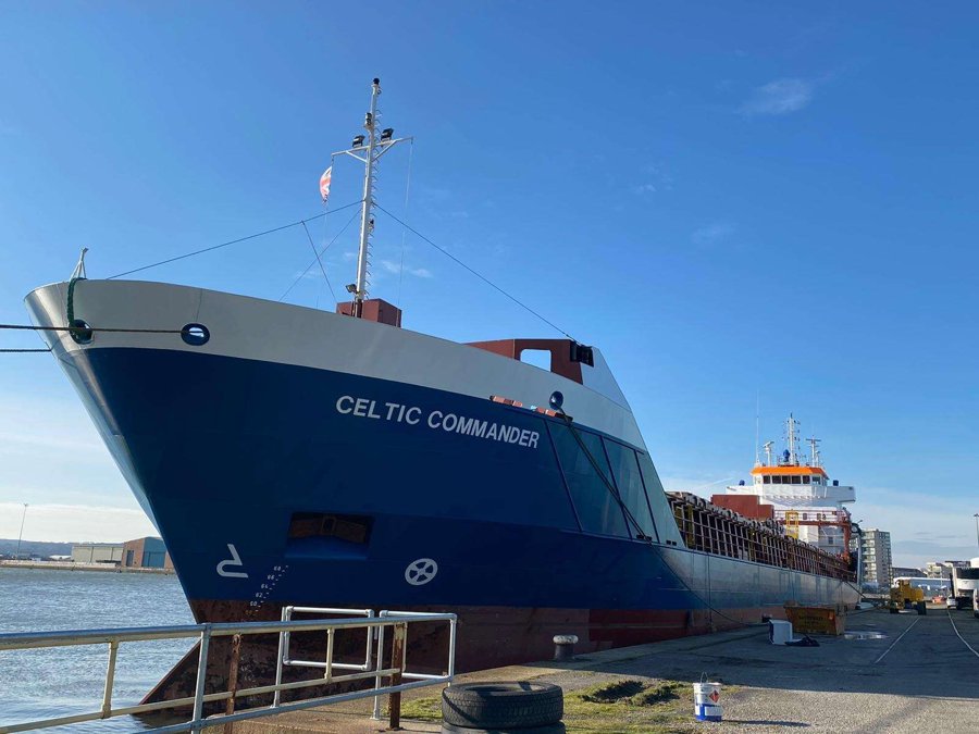 Currently transiting southern Irish Sea - CELTIC COMMANDER
