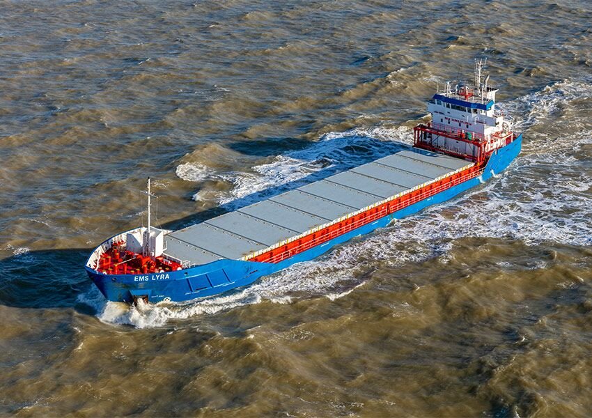 Currently approaching Bristol Channel - newly renamed EMS LYRA