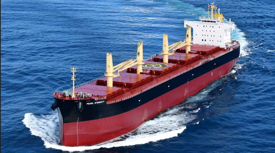 Sailing down the Minches just now bulker PEARL ETERNITY