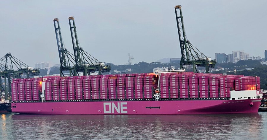 East British Isles Map: Shocking Pink! - ONE INTELLIGENCE inbound for Felixstowe
