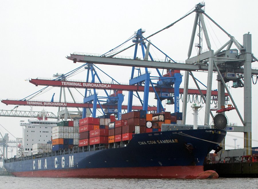 East British Isles Map: Anchored off Felixstowe for London GP - CMA CGM SAMBHAR