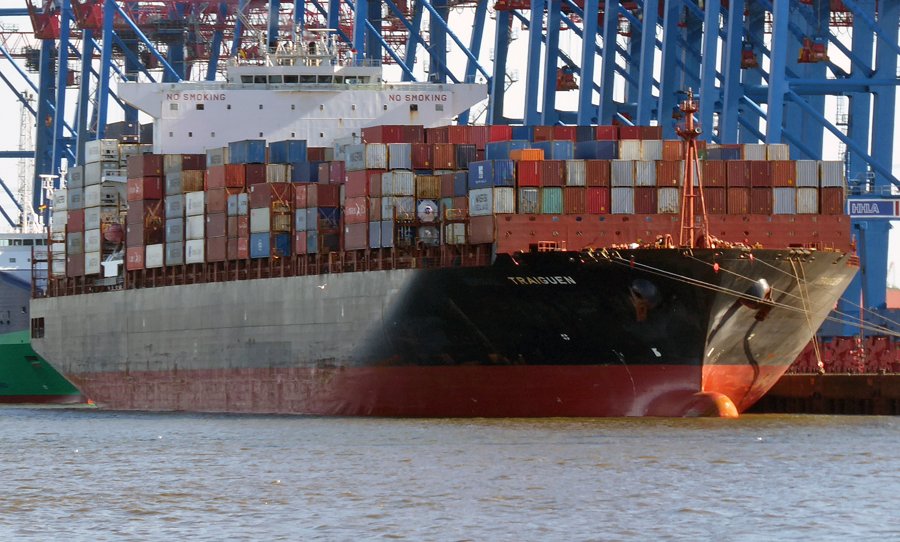 Another in English Channel for Felixstowe: TRAIGUEN