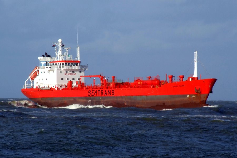 East Map: Inbound for Harwich: TRANS FJORD