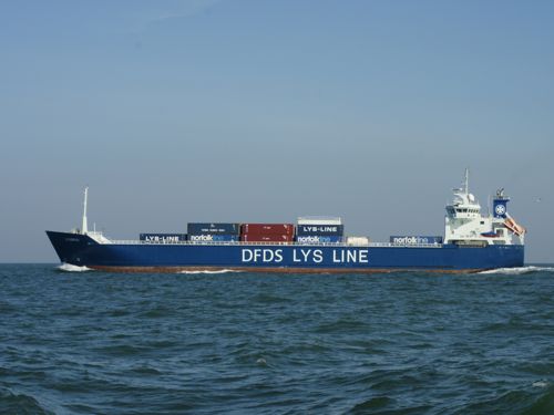 Expected Arrival: LYSBRIS SEAWAYS at Greenock Ocean Terminal