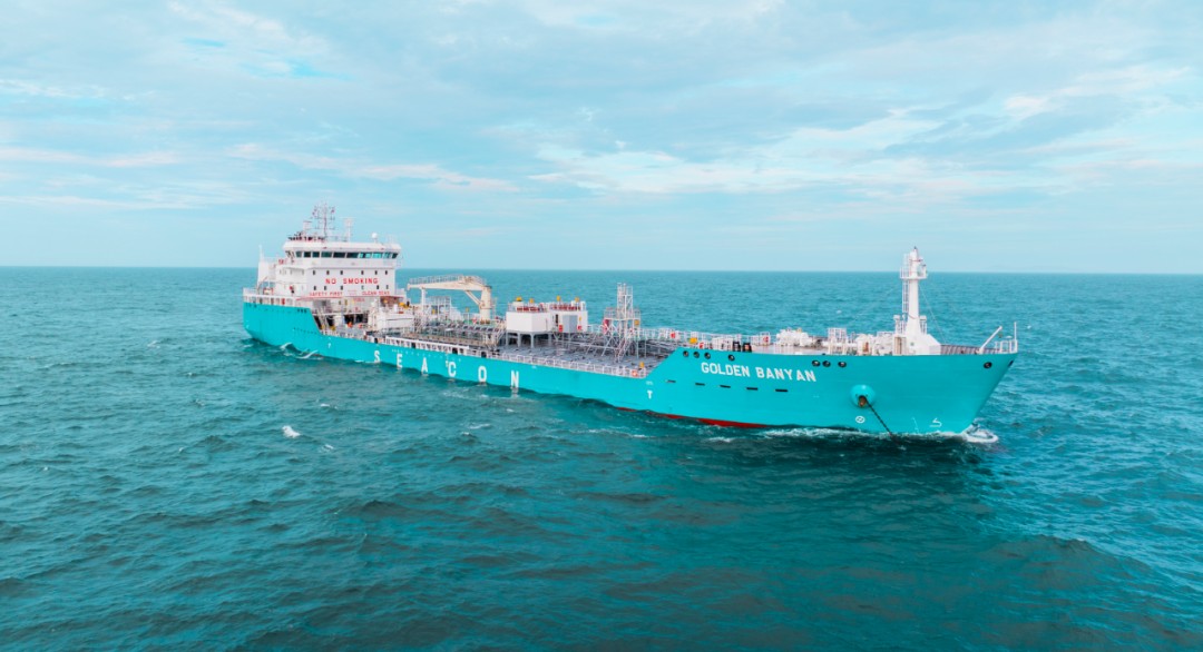  Irish Sea - GOLDEN BANYAN        transiting Irish Sea off Dublin
