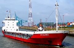  Irish Sea - AFALINA transiting Irish Sea West of Man