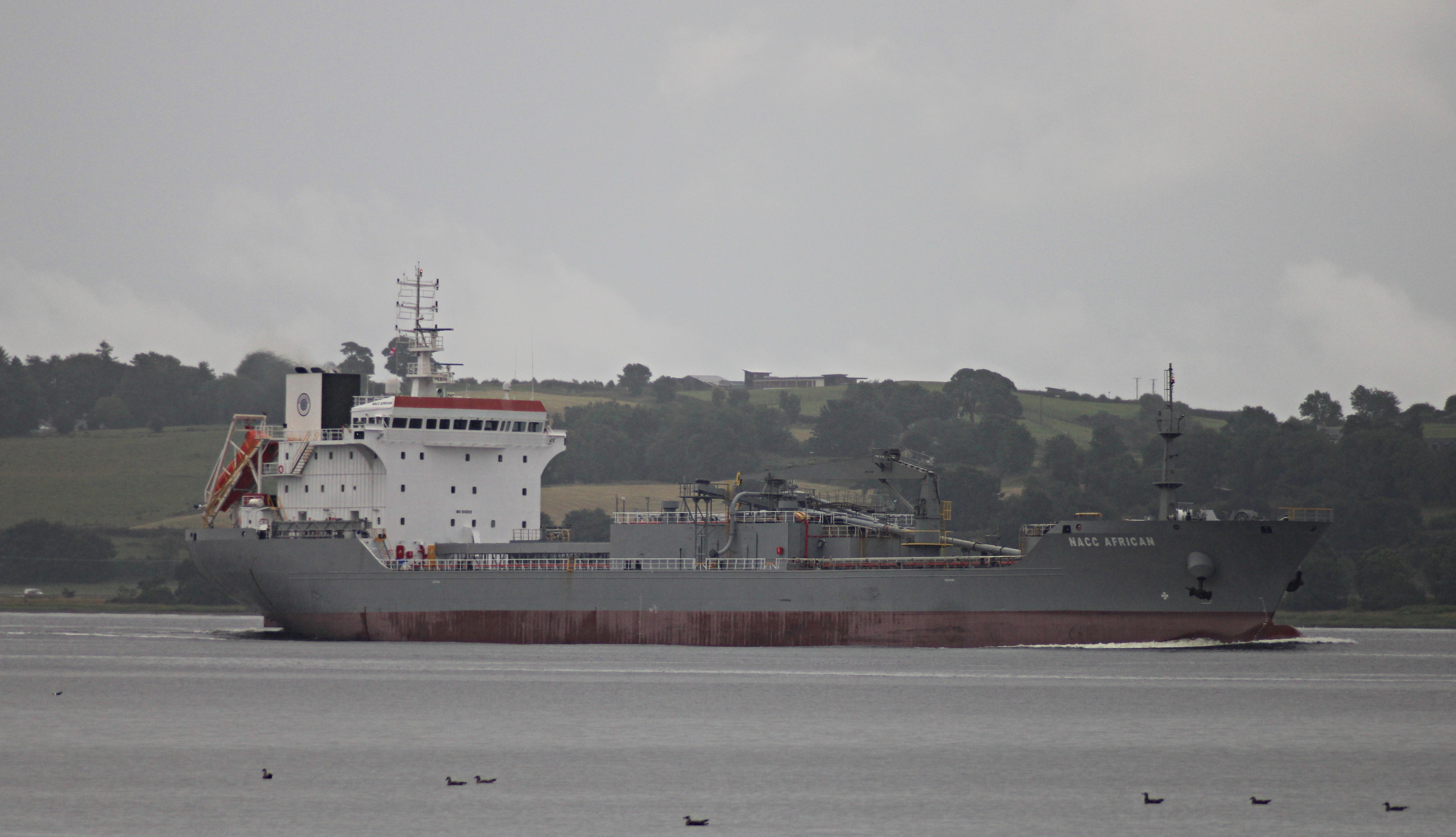 Transit: NACC AFRICAN entering English South Coast at The Dover Strait