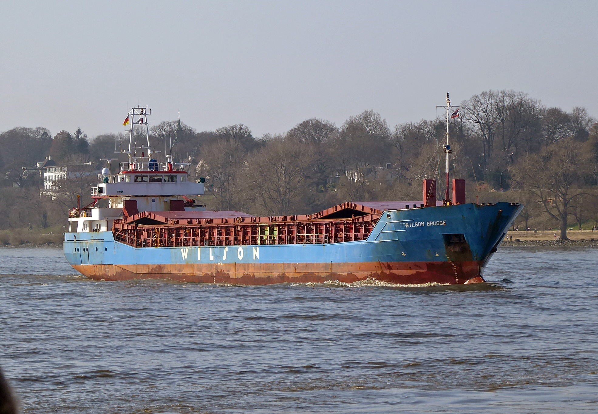  Scottish East Coast - WILSON BRUGGE        transiting Berwick Coast