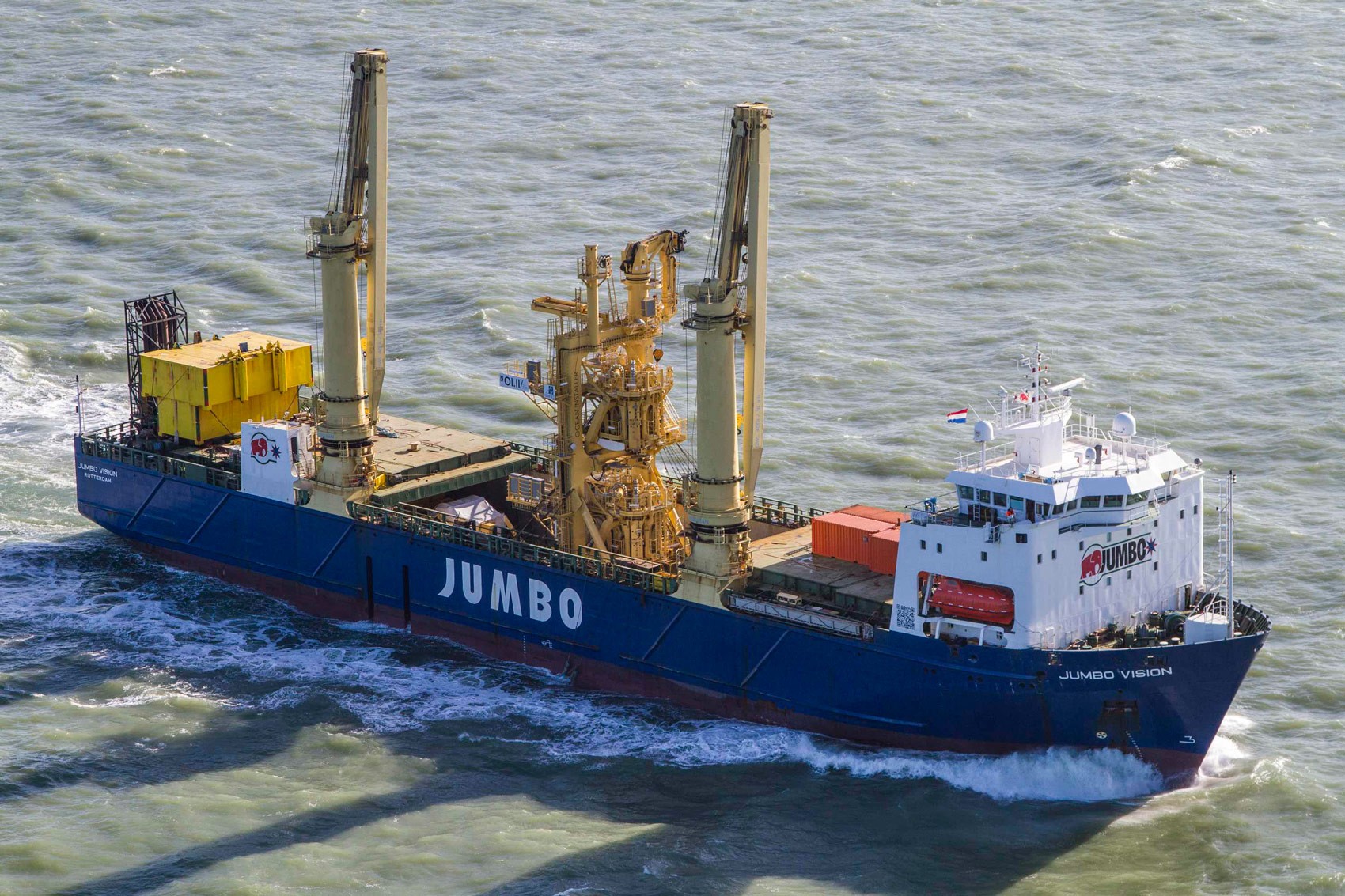 Transit: JUMBO VISION         entering English South Coast at The Dover Strait
