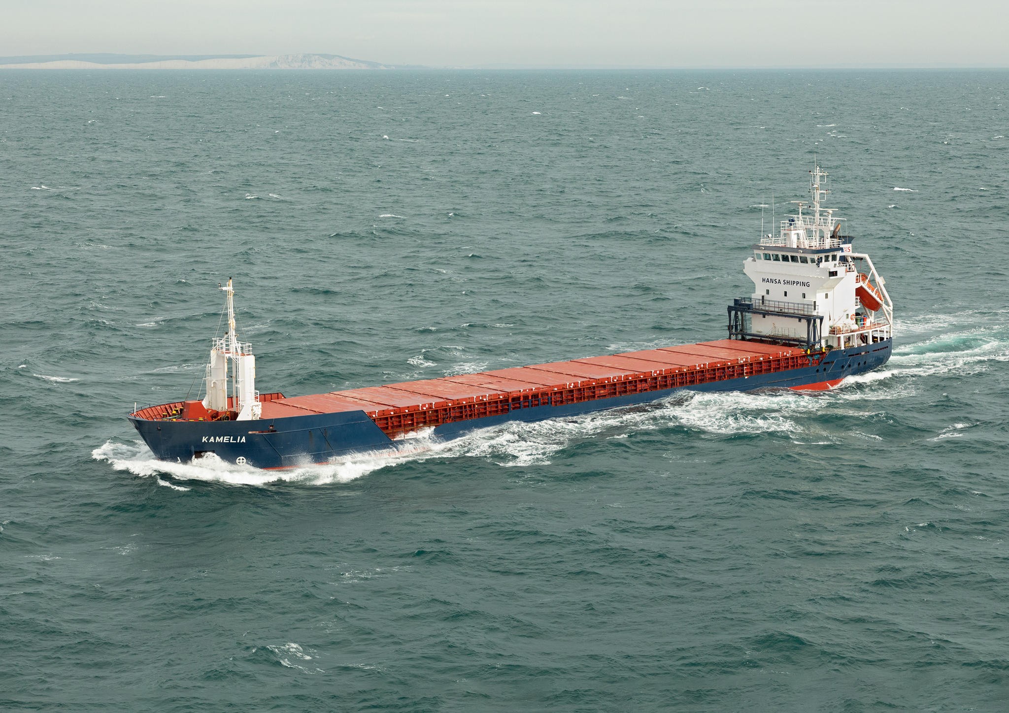 Transit: KAMELIA entering English South Coast at The Dover Strait