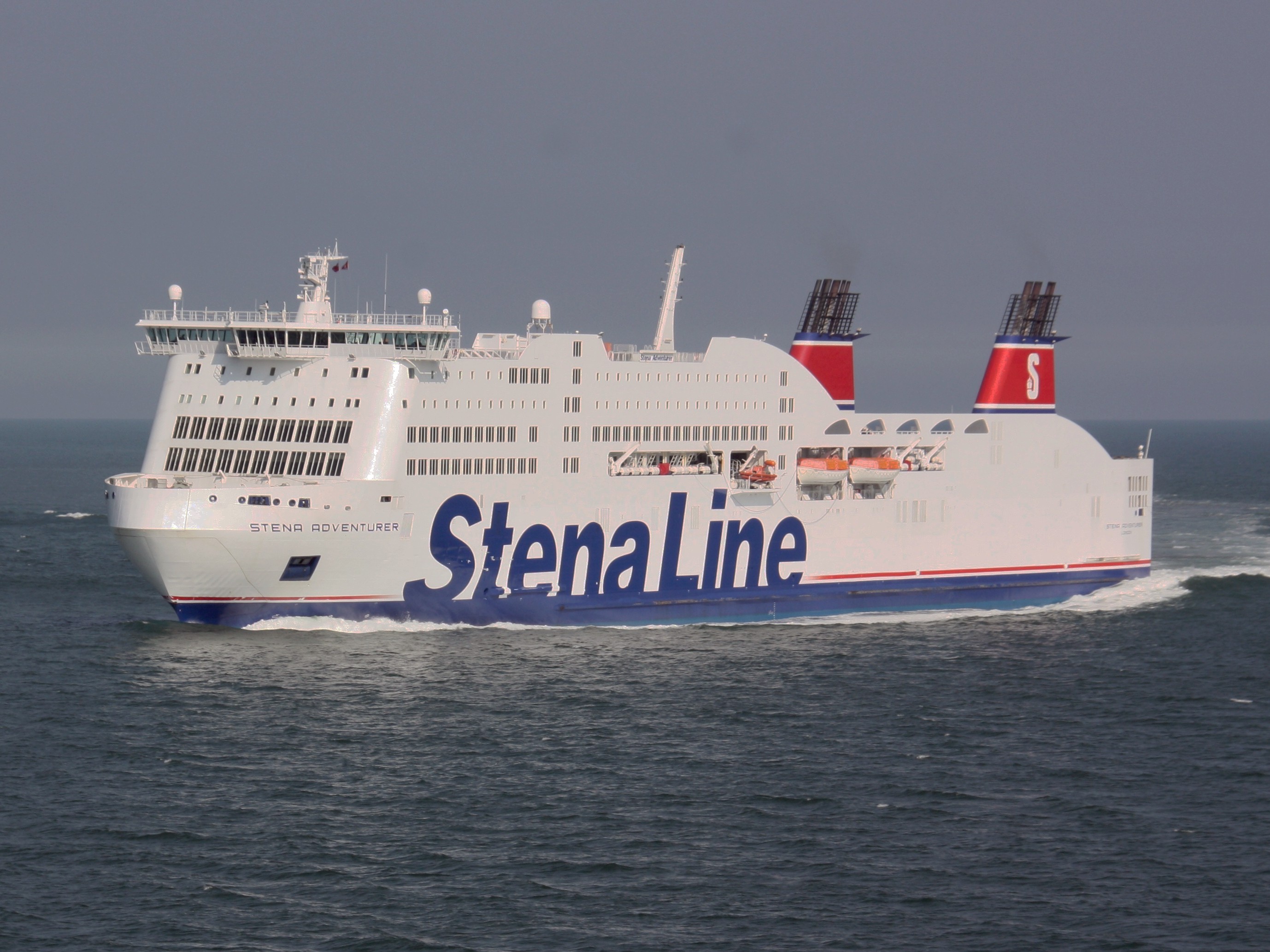  Irish Sea - STENA ADVENTURER transiting Irish Sea off Anglesey