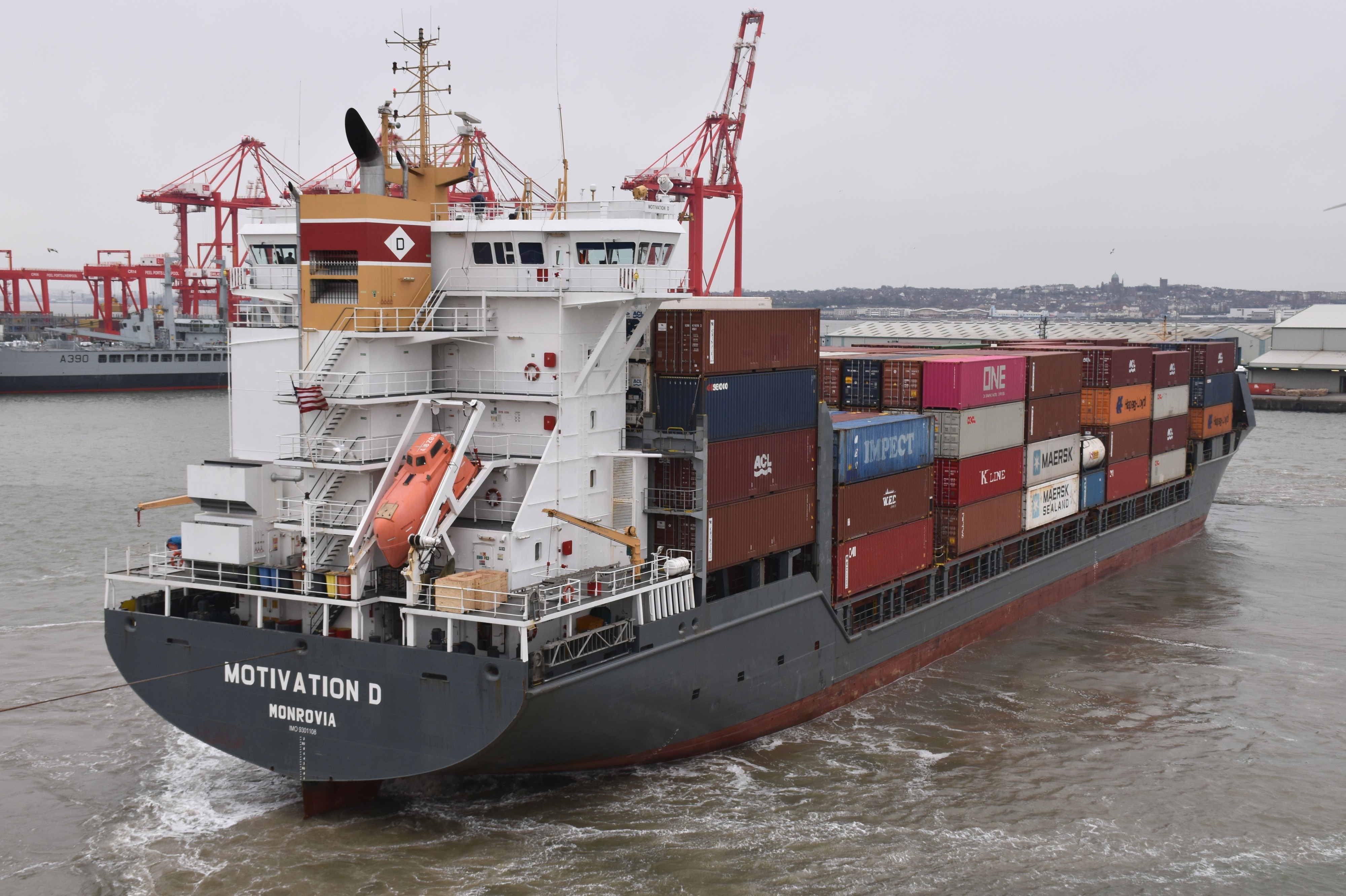  Irish Sea - FAITH transiting Irish Sea off Wales