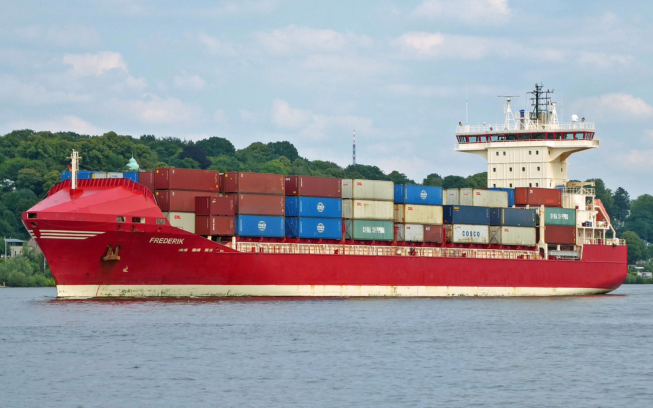 Transit: FREDERIK             entering English South Coast at The Dover Strait