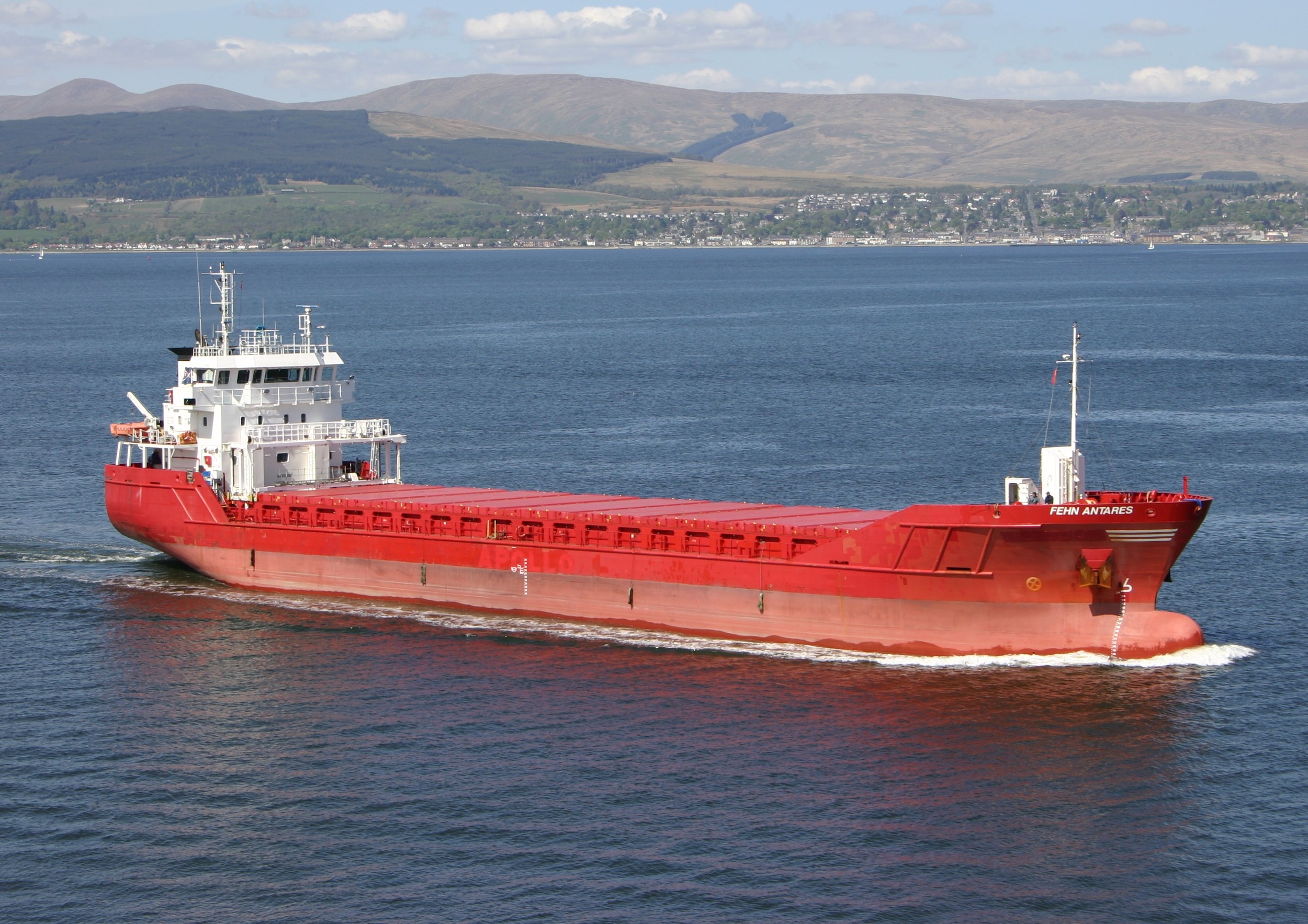 Transit: BLUE ANTARES         entering English South Coast at The Dover Strait
