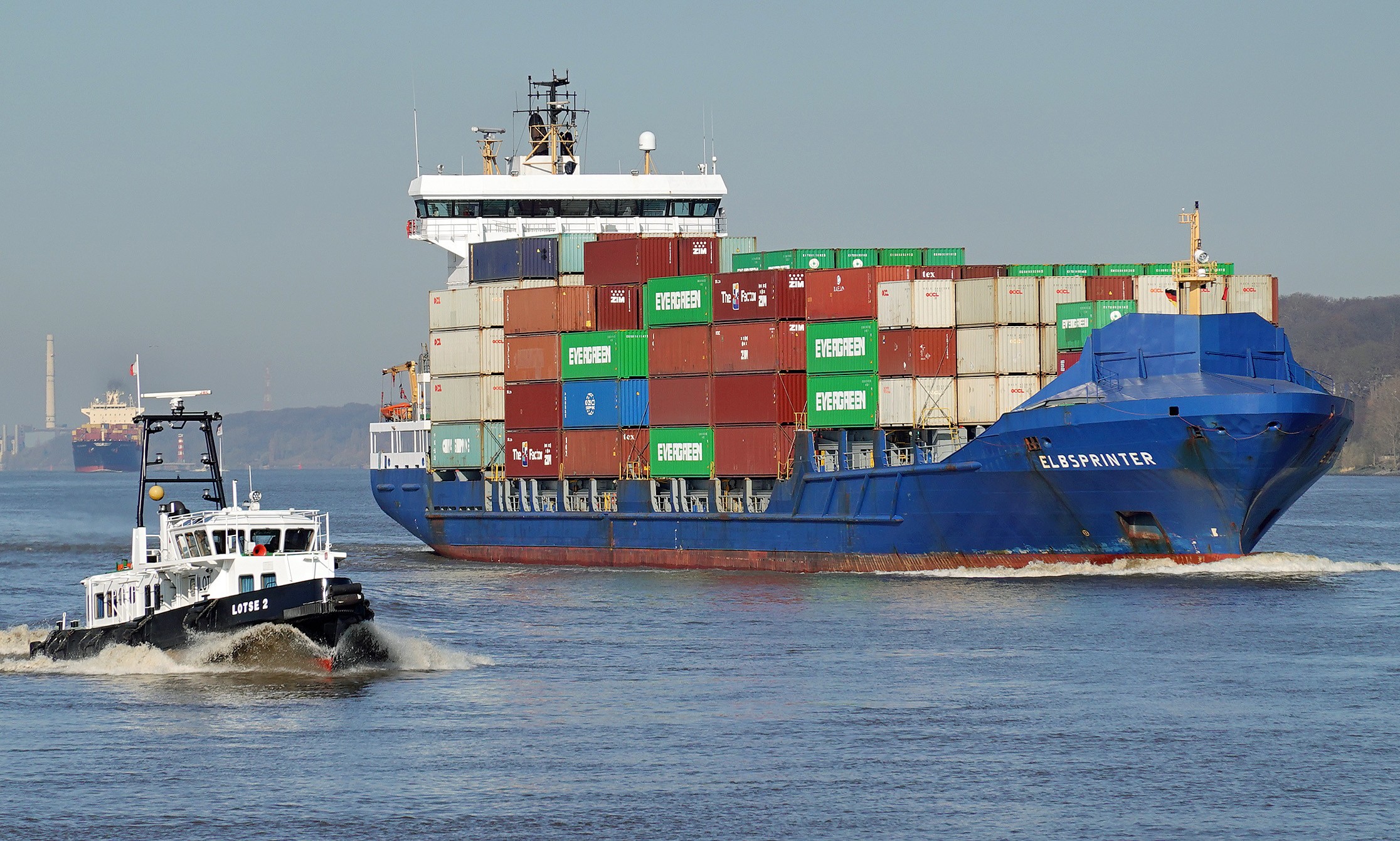 Transit: ELBSPRINTER          entering English South Coast at The Dover Strait