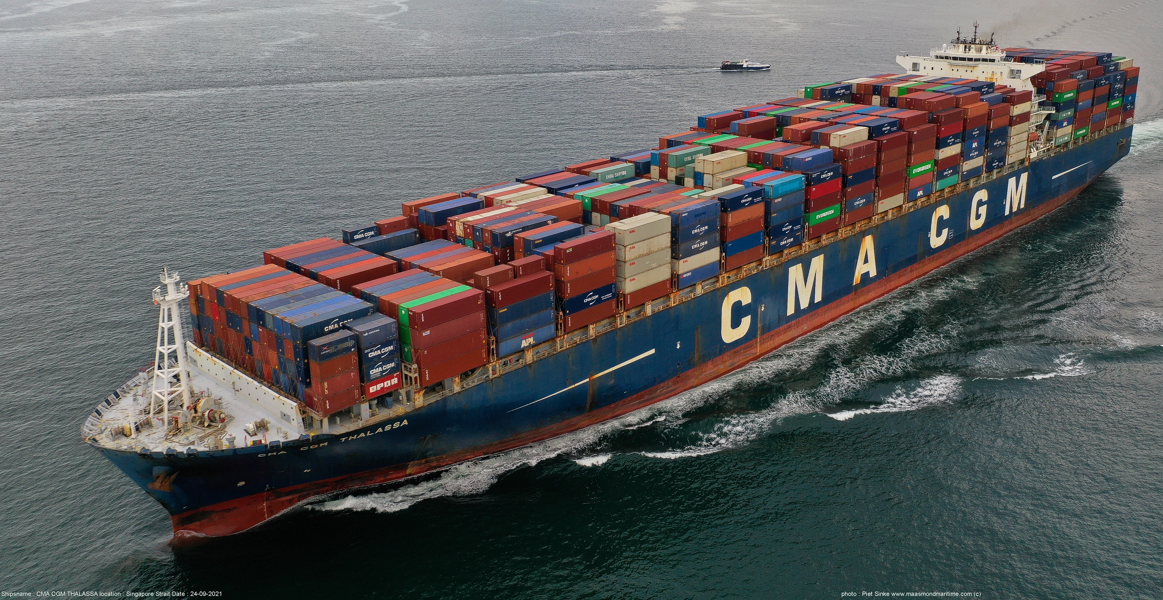Southampton Departure: CMA CGM THALASSA
