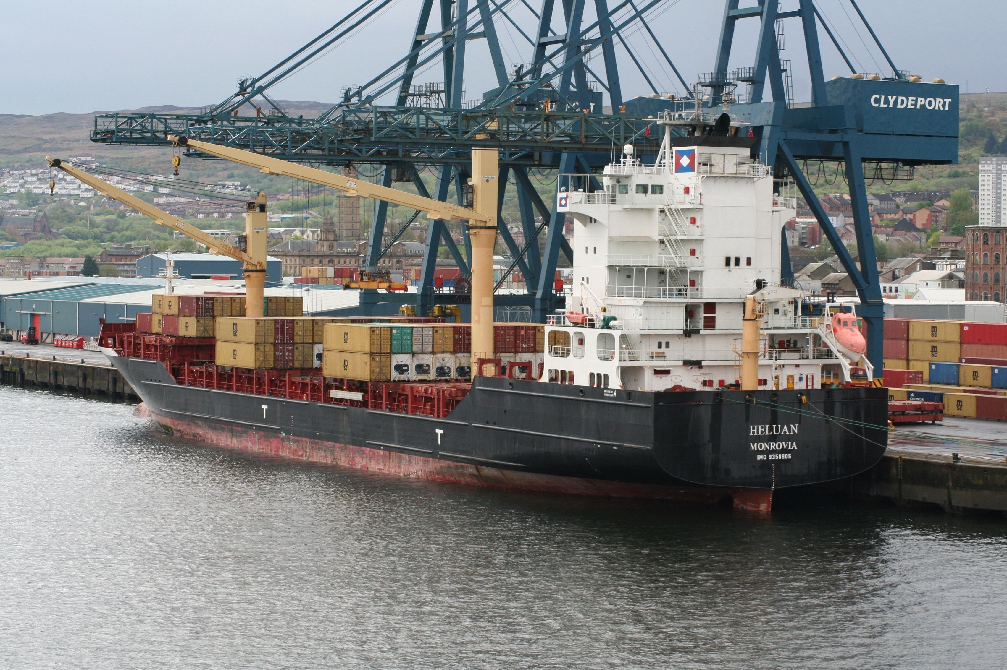 Transit: MSC TAMISHKA F       entering English South Coast at The Dover Strait