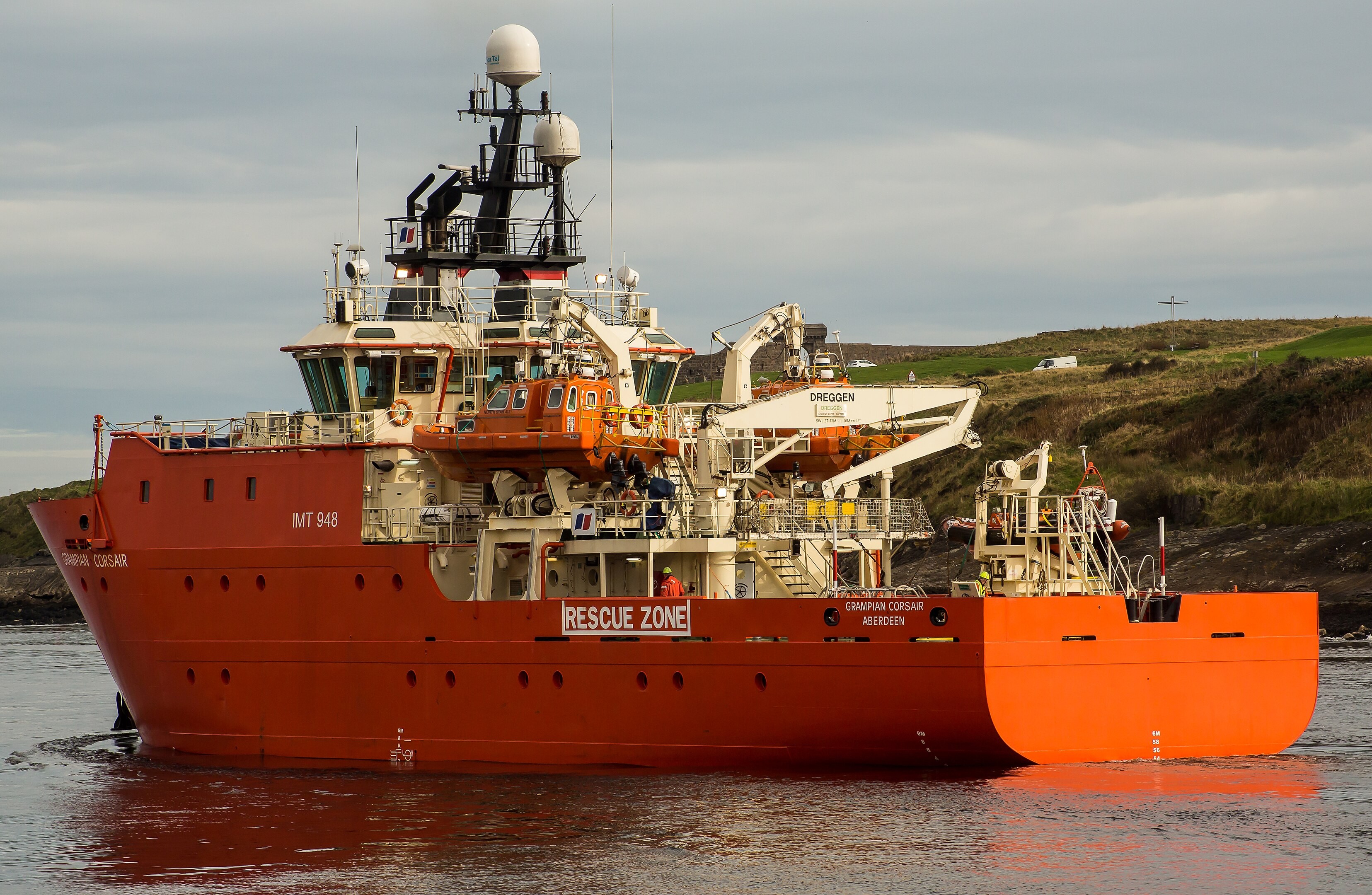  Scottish East Coast - GRAMPIAN CORSAIR transiting Aberdeenshire Coast