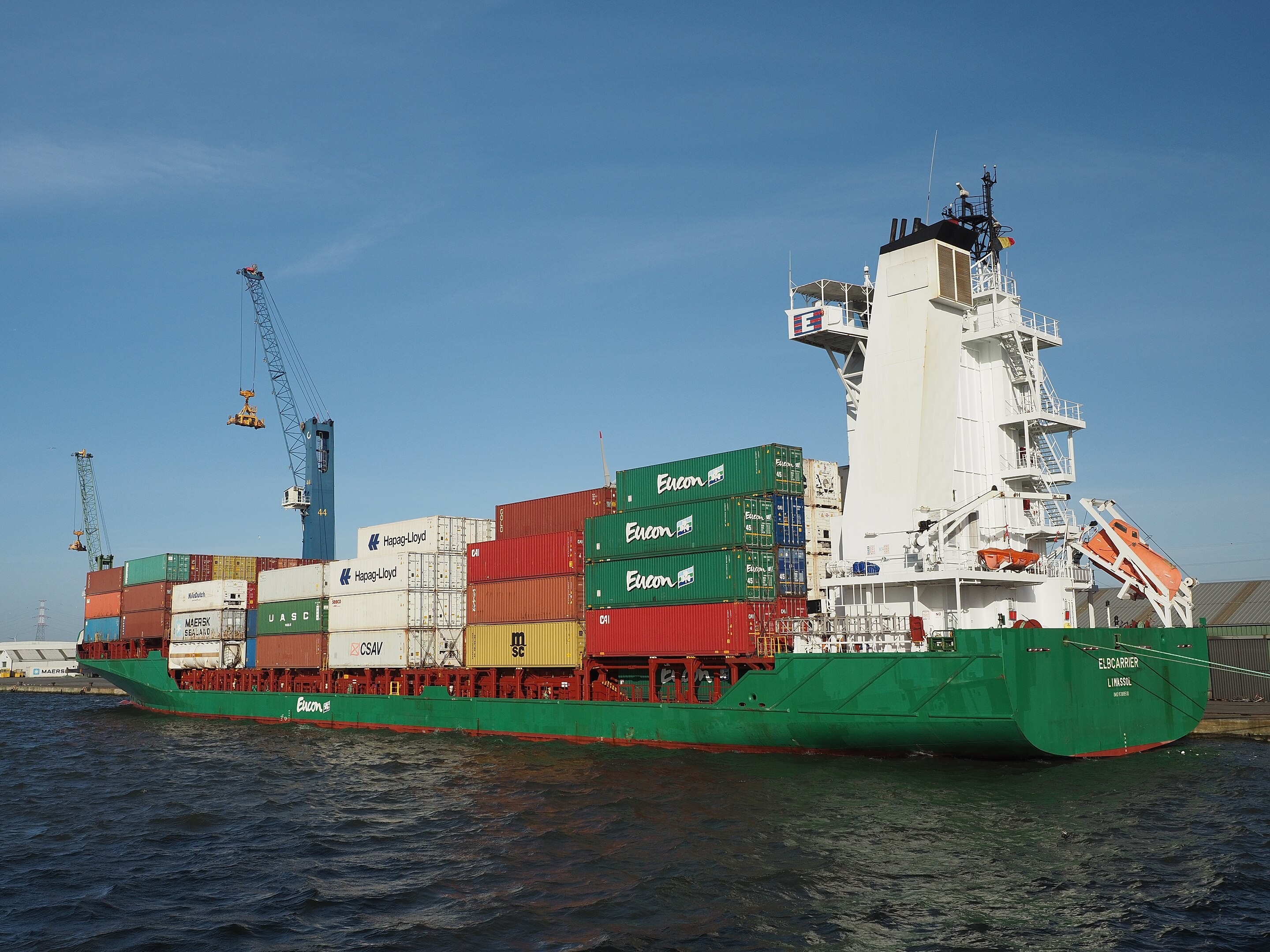 Cork Harbour Departure: ELBCARRIER