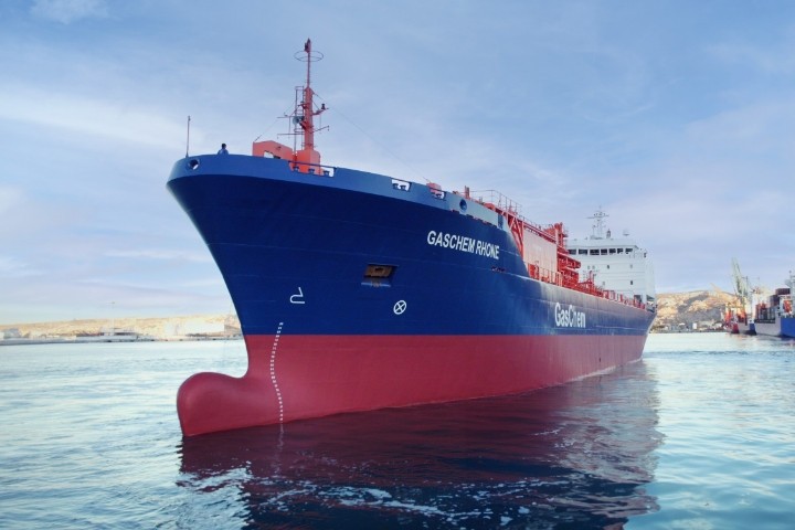 Transit: GASCHEM RHONE entering English South Coast at The Dover Strait