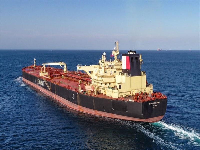 Transit: DUBAI BRILLIANCE     entering English South Coast at The Dover Strait