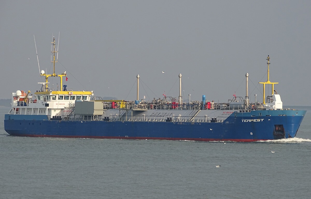 Transit: TEMPEST entering English South Coast at The Dover Strait