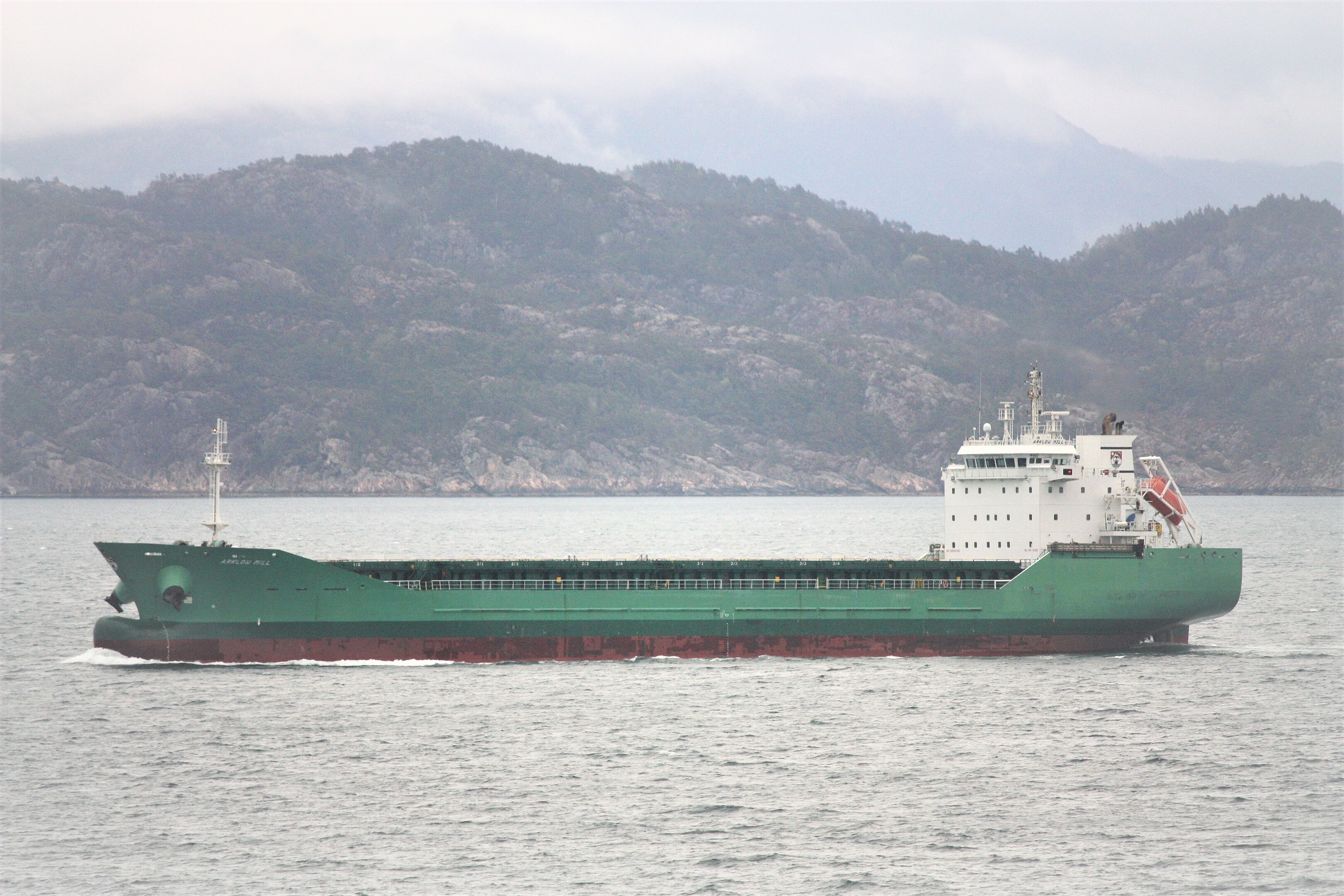 Transit: ARKLOW MILL          entering English South Coast at The Dover Strait