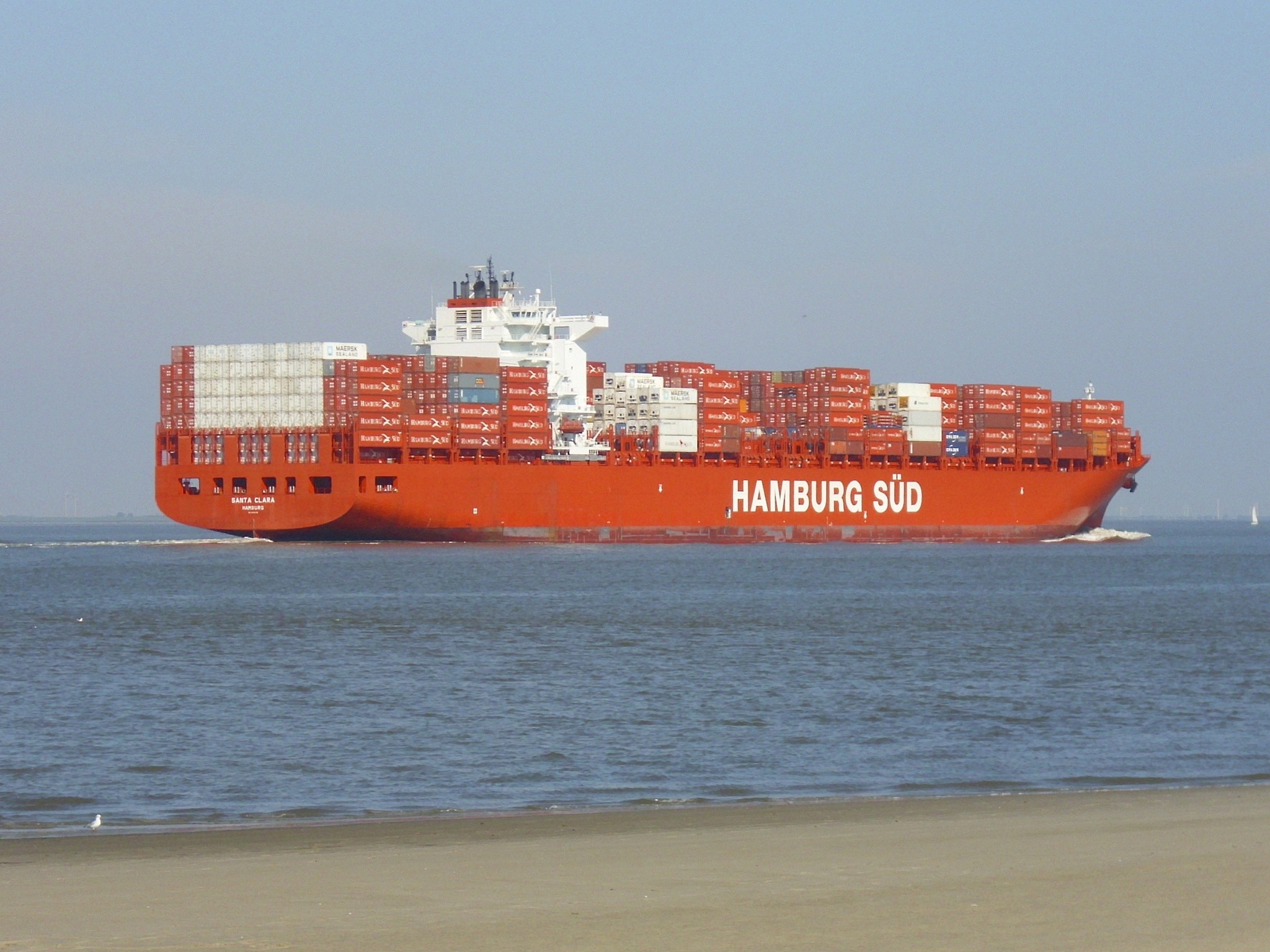  Celtic Sea - SANTA CLARA MAERSK   transiting Celtic Sea