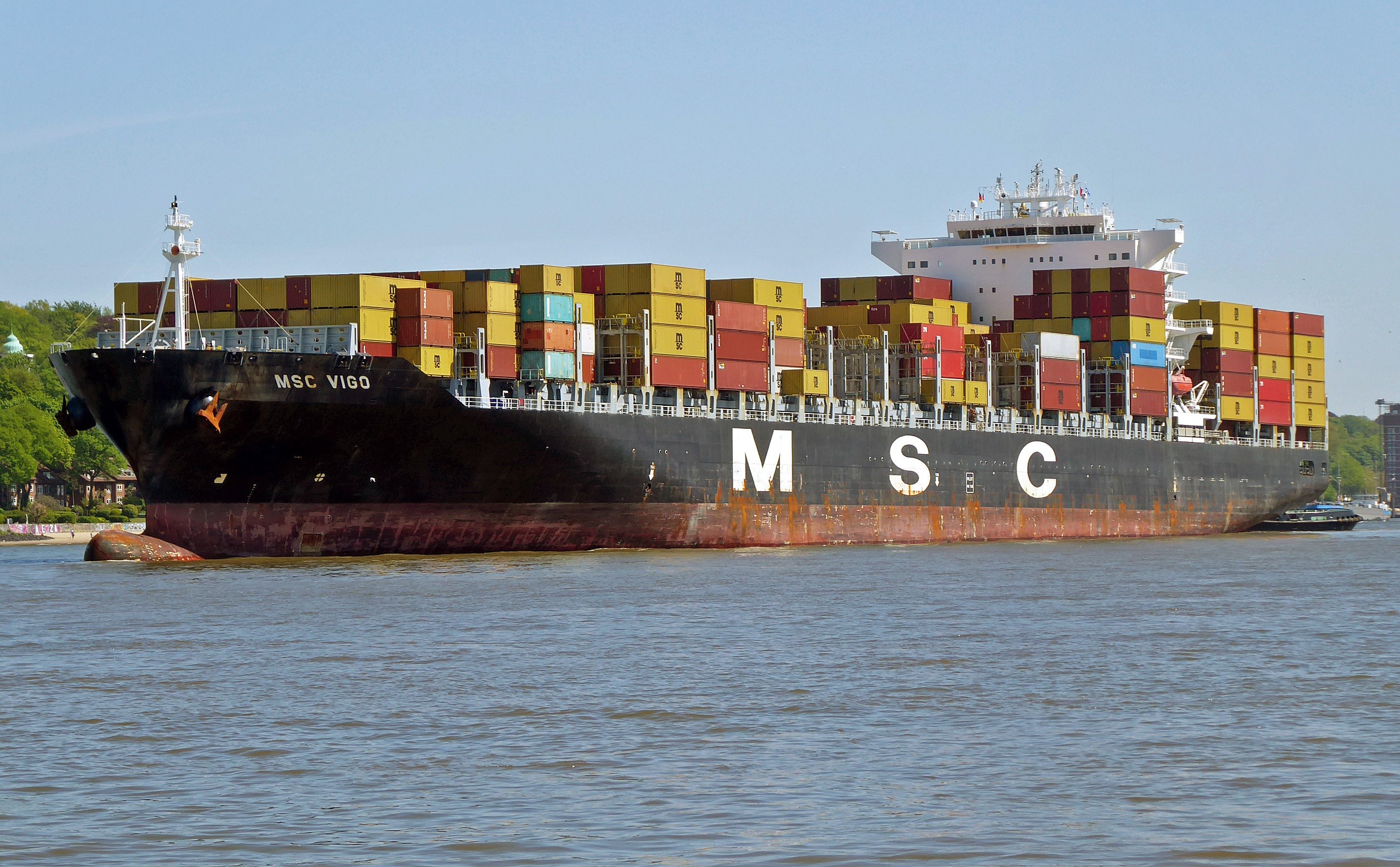 Transit: MSC VIGO             entering English South Coast at The Dover Strait