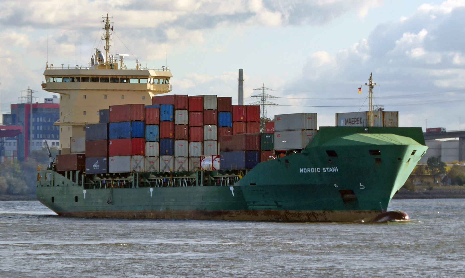  Celtic Sea - X-PRESS AGILITY transiting Celtic Sea