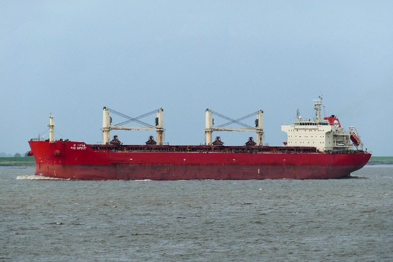 Irish Sea - PAN SPIRIT           transiting Irish Sea off Anglesey