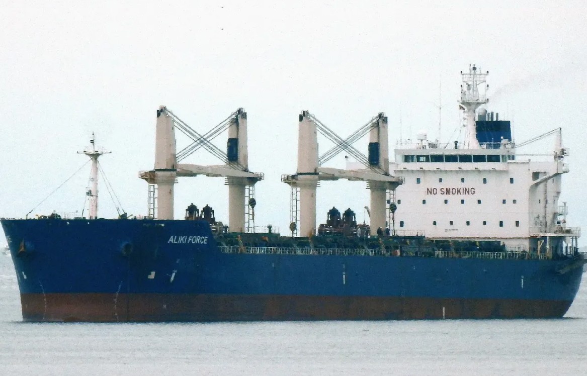Transit: ALIKI FORCE          entering English South Coast at The Dover Strait