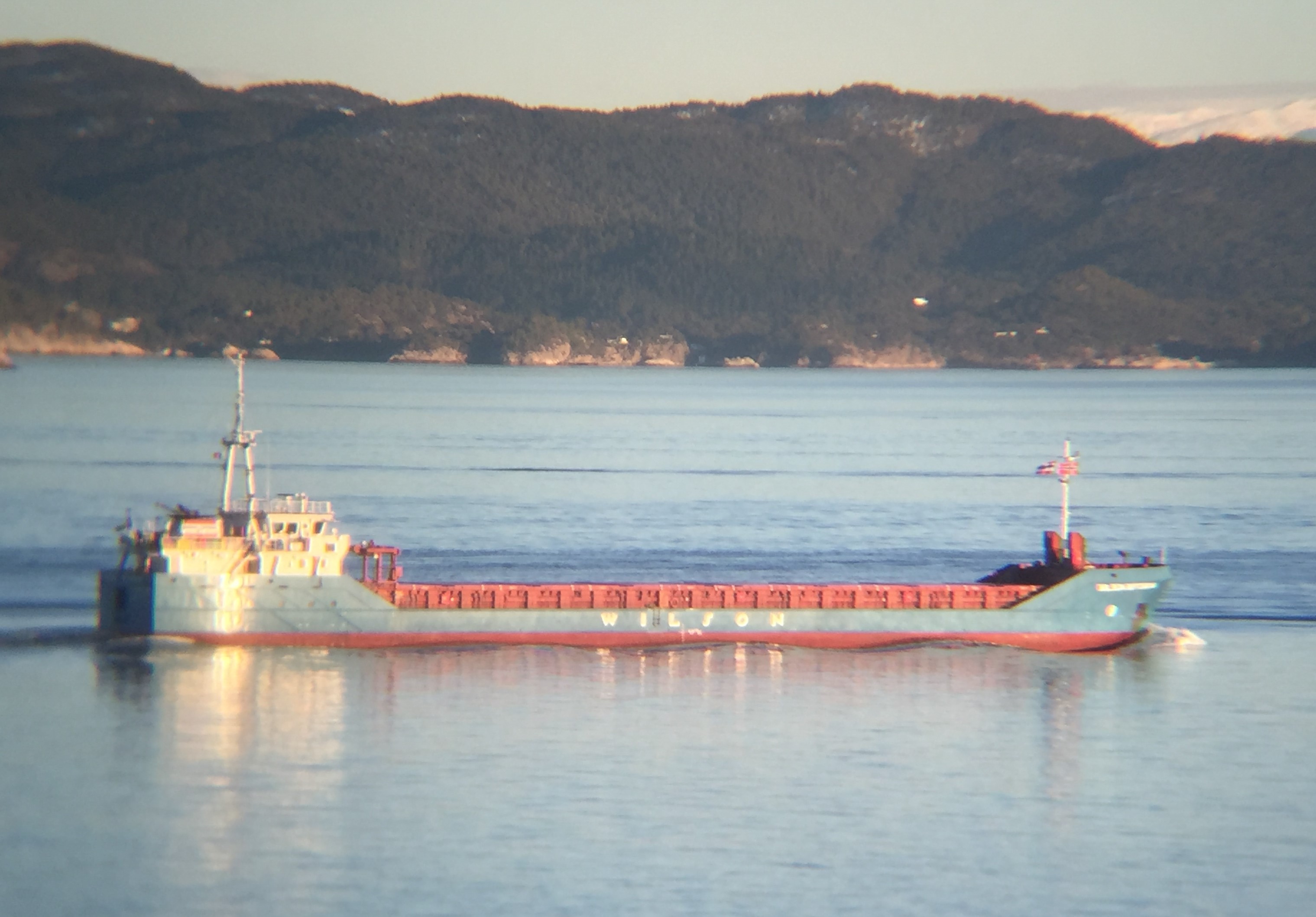 Transit: WILSON ROTTERDAM entering English South Coast at The Dover Strait