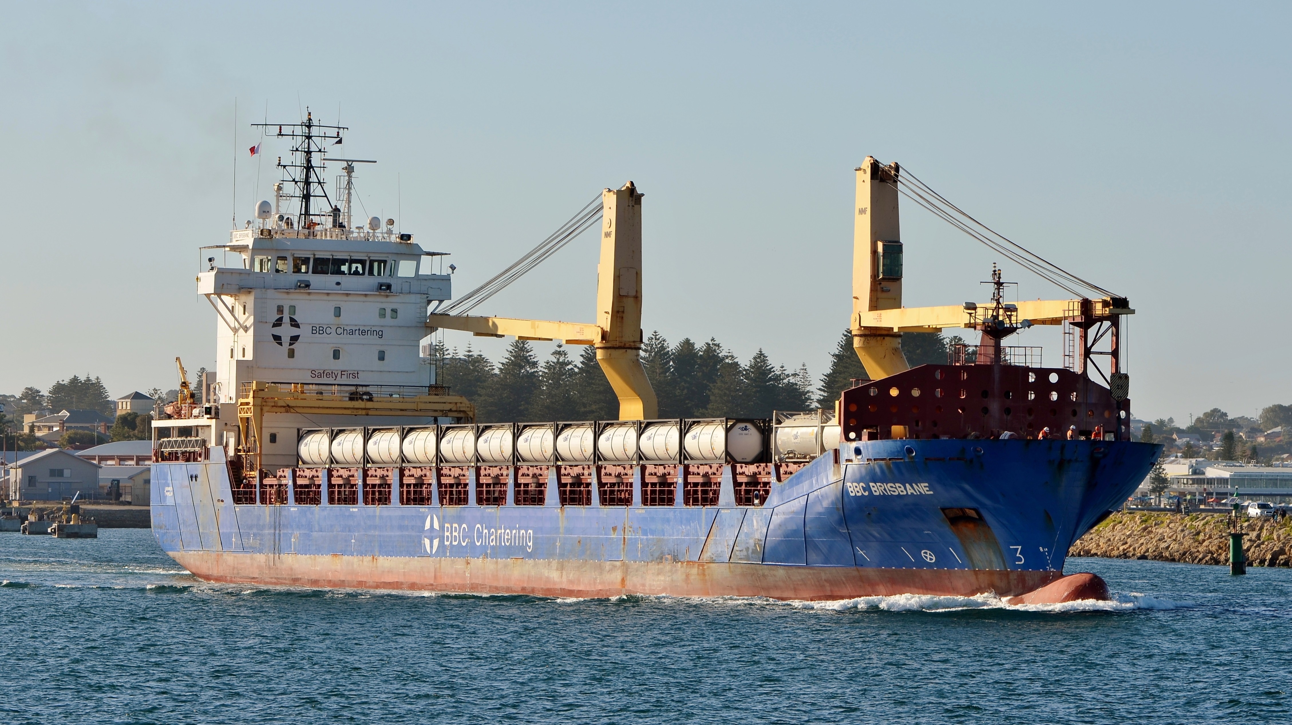 Transit: BBC BRISBANE         entering English South Coast at The Dover Strait