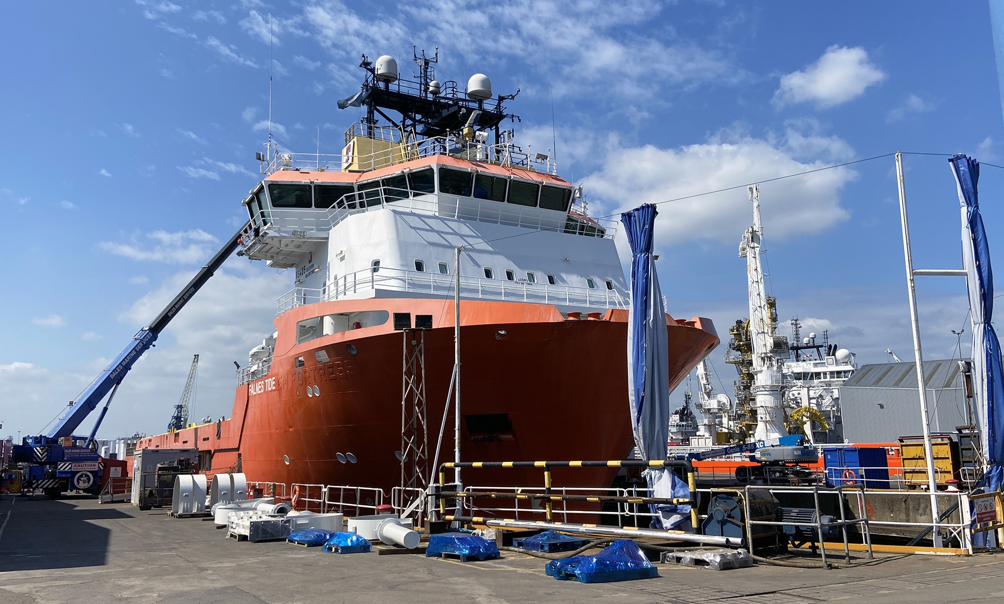  Scottish East Coast - FALNES TIDE          transiting Aberdeenshire Coast