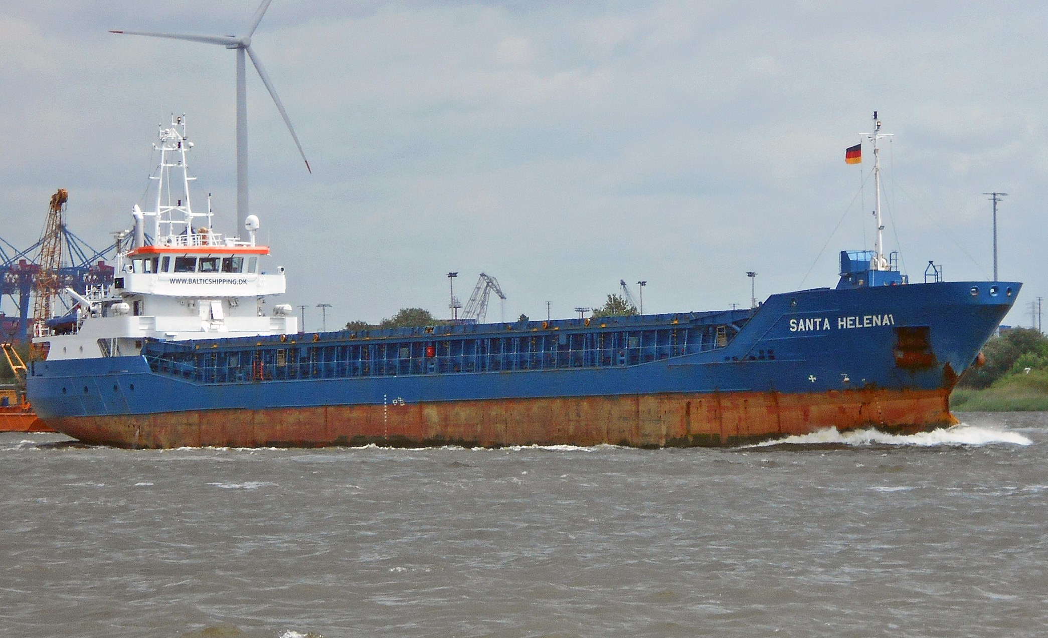 Transit: SANTA HELENA         entering English South Coast at The Dover Strait