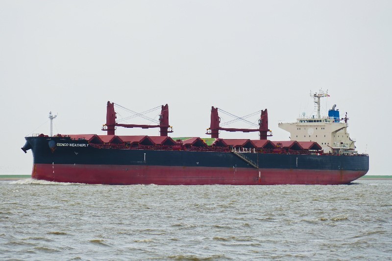 Transit: GENCO WEATHERLY      entering English South Coast at The Dover Strait