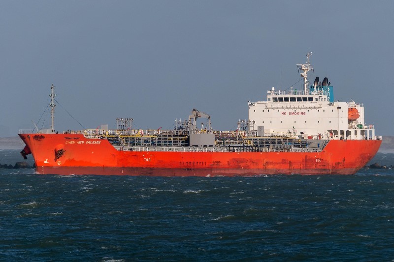 Transit: CHEM NEW ORLEANS     entering English South Coast at The Dover Strait
