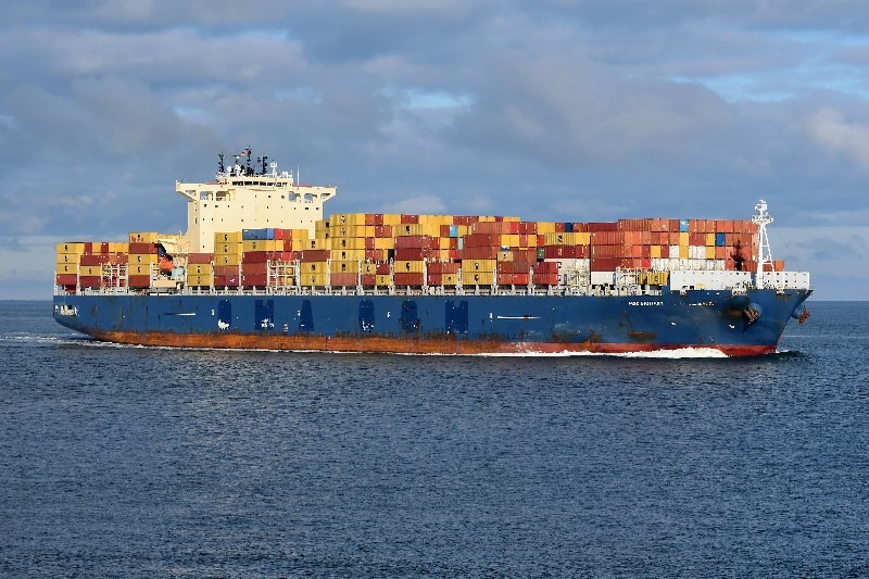 Transit: MSC BRITTANY         entering English South Coast at The Dover Strait