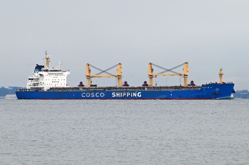 Transit: NING YUE HAI         entering English South Coast at The Dover Strait