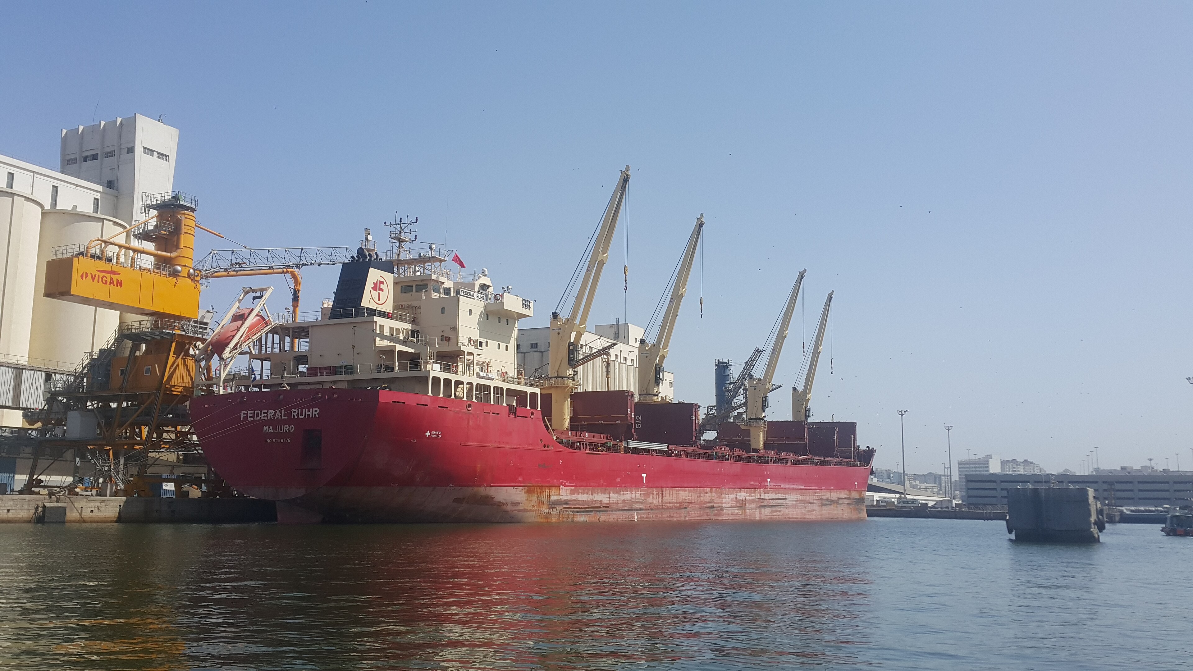 Transit: FEDERAL RUHR         entering English South Coast at The Dover Strait