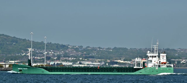  Scottish West Coast - ARKLOW VALLEY transiting North Channel at Belfast