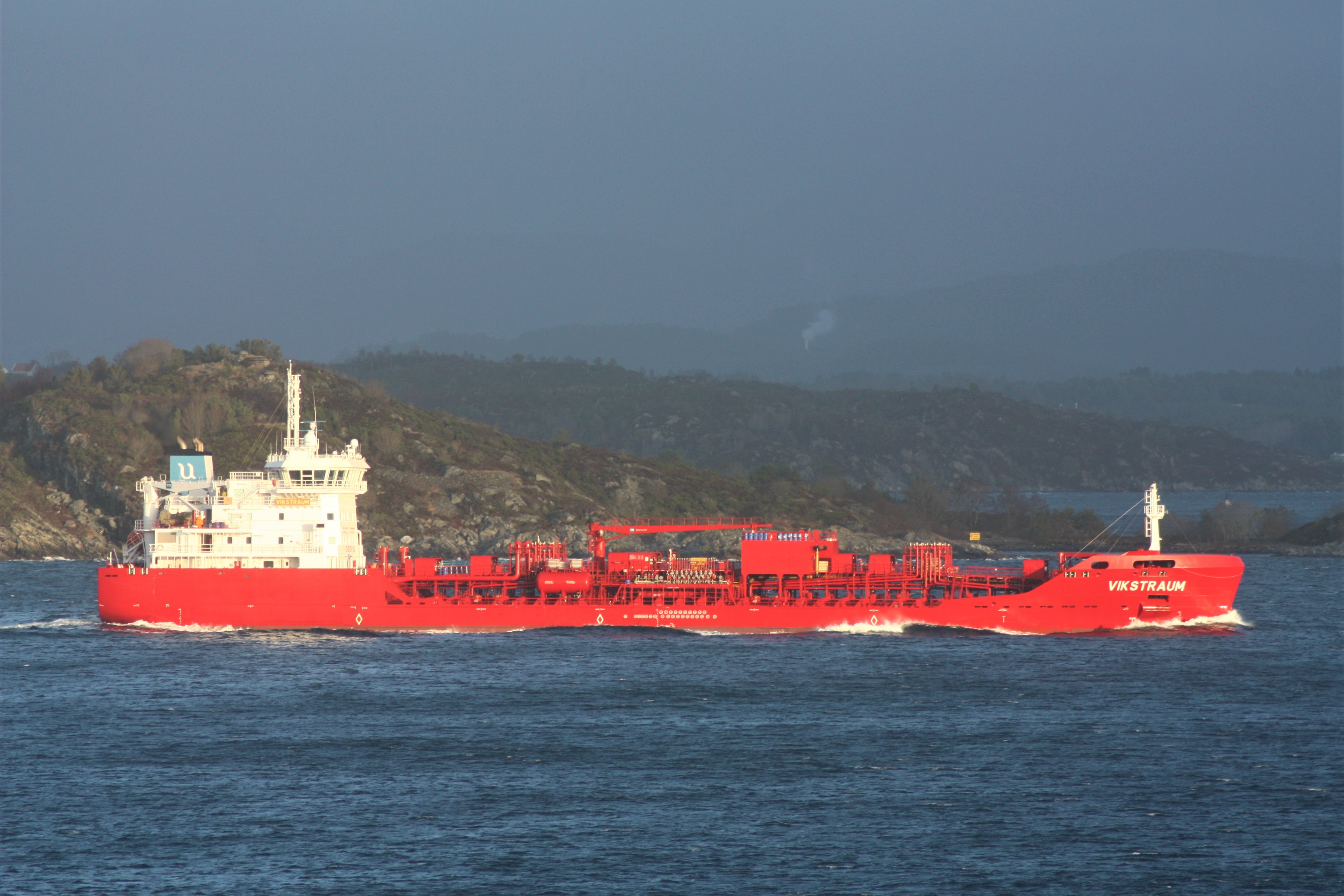 Transit: VIKSTRAUM            entering English South Coast at The Dover Strait