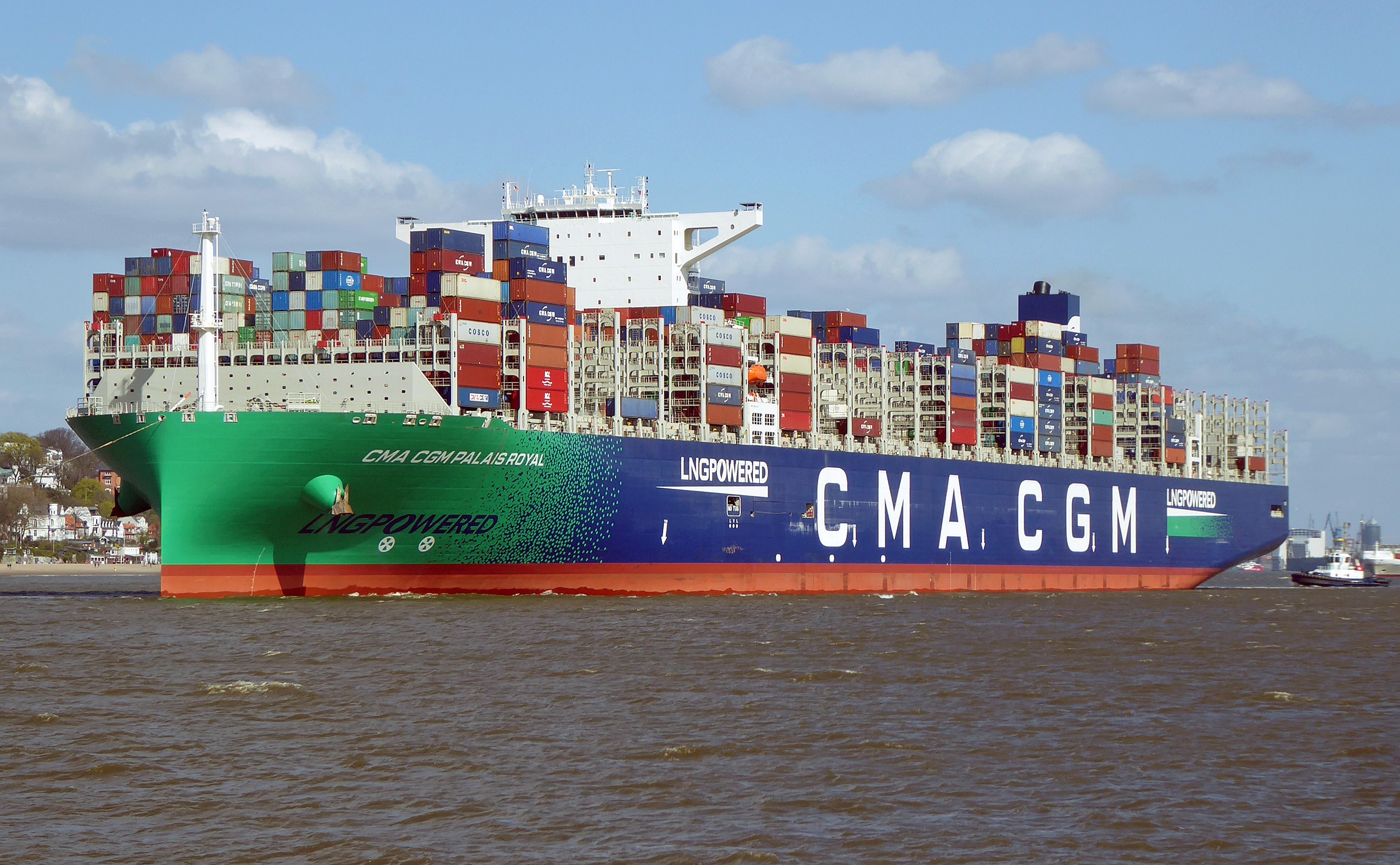 Southampton Departure: CMA CGM PALAIS ROYAL