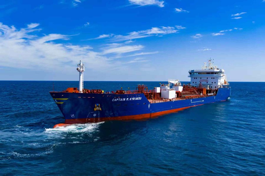 Transit: CAPTAIN M.KYRIAKOU   entering English South Coast at The Dover Strait