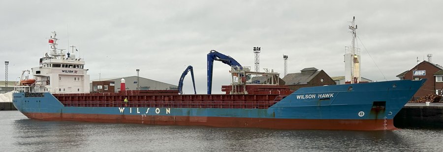 Transit: WILSON HAWK          entering English South Coast at The Dover Strait