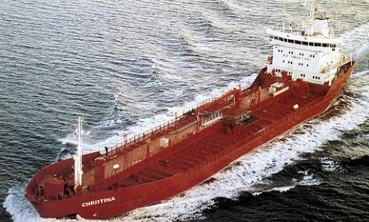 Transit: CHRISTINA entering English South Coast at The Dover Strait