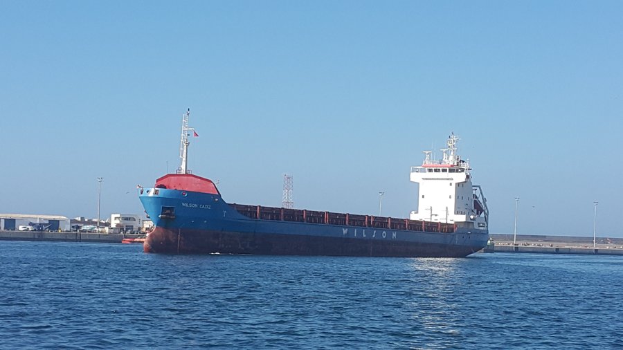 Photograph of the General Cargo Ship: WILSON CADIZ         (IMO: 9192612). Documented in UK and Regional Shipping Movements.
