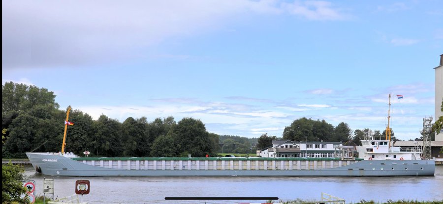 Photograph of the General Cargo: JONABORG             (IMO: 9214018). Documented in UK and Regional Shipping Movements.