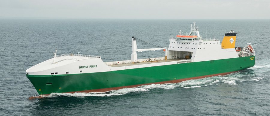 Transit: HURST POINT          entering English South Coast at The Dover Strait